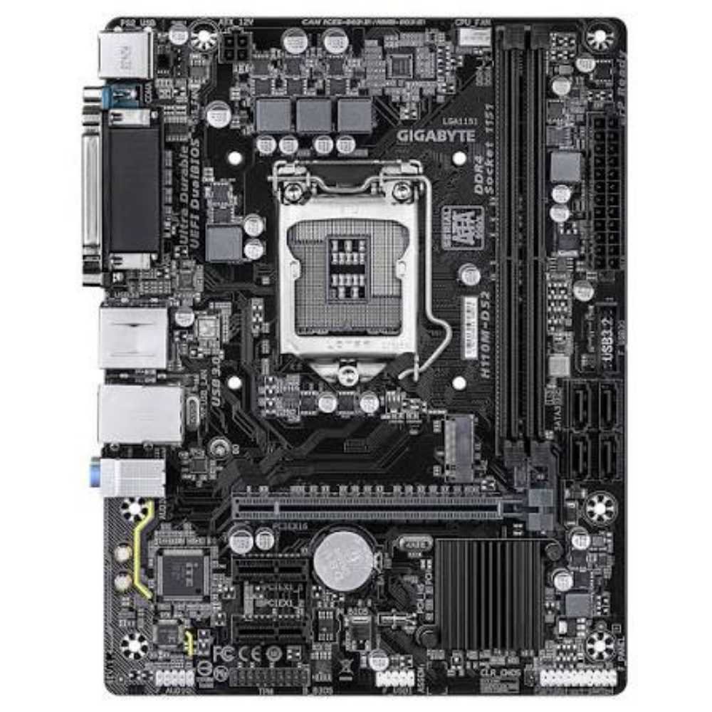 Gigabyte GA-H110M-DS2 Motherboard – Intel 6th/7th Gen, LGA1151, DDR4 RAM Support