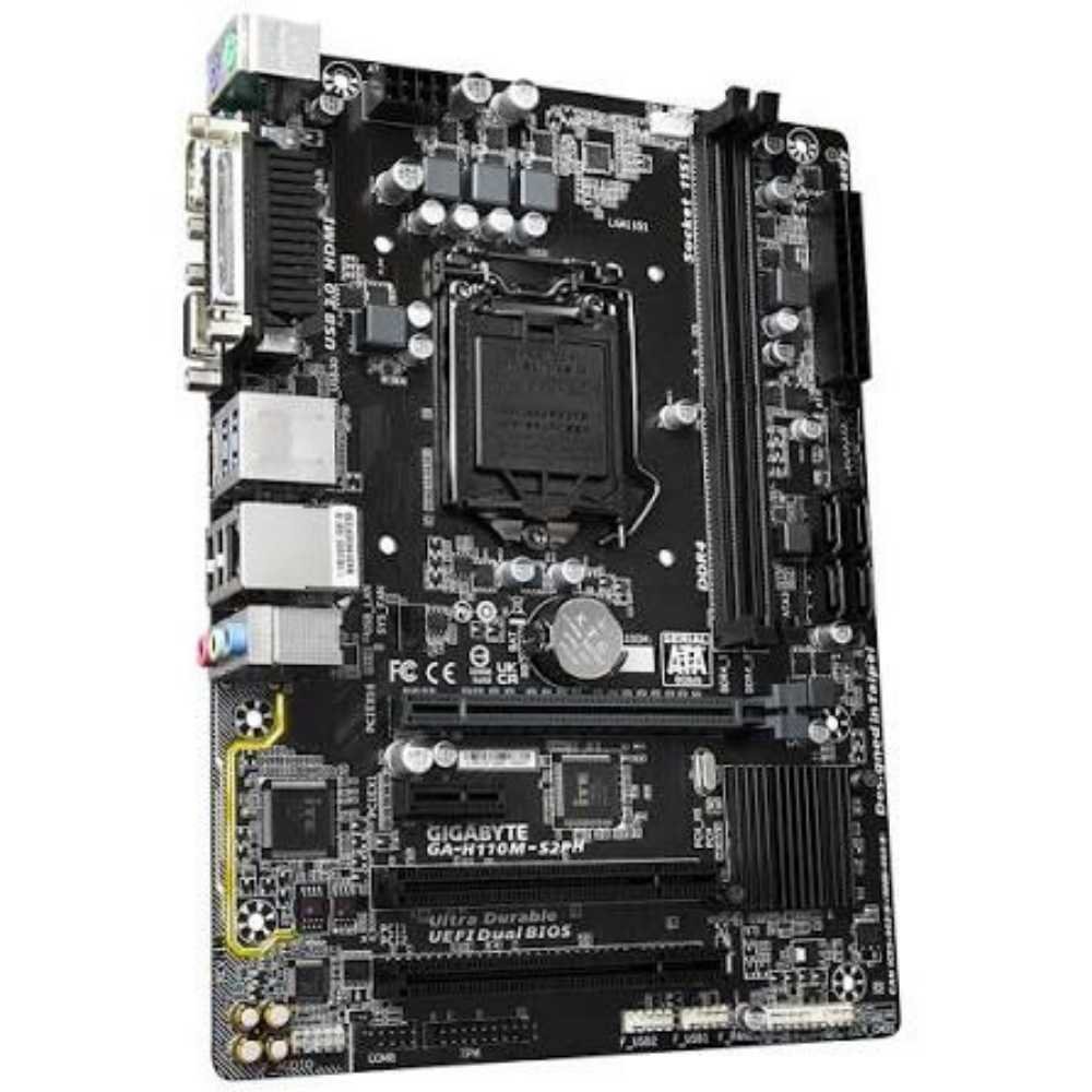 Gigabyte GA-H110M-S2PH Motherboard – Intel 6th/7th Gen, LGA1151, DDR4 RAM Support