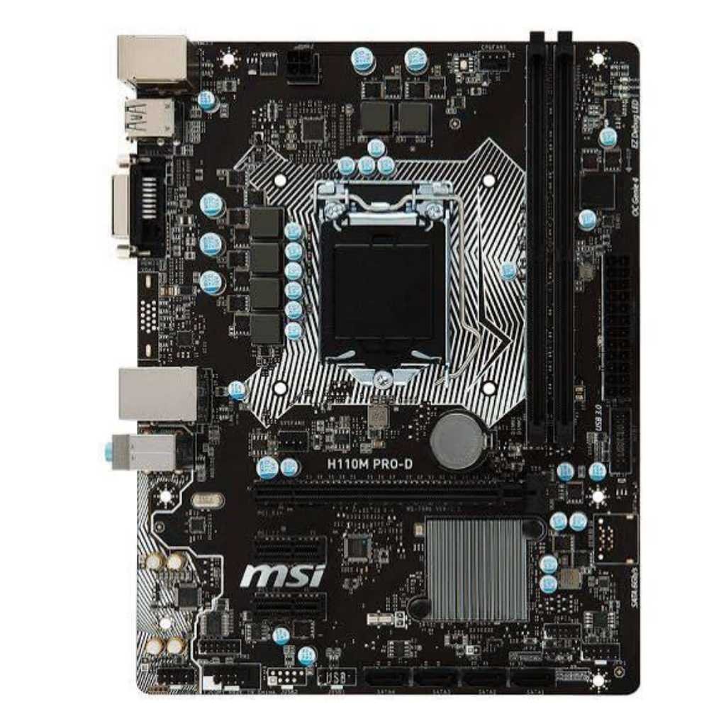 MSI H110M PRO-D Motherboard – Intel 6th/7th Gen, LGA1151, DDR4 RAM Support