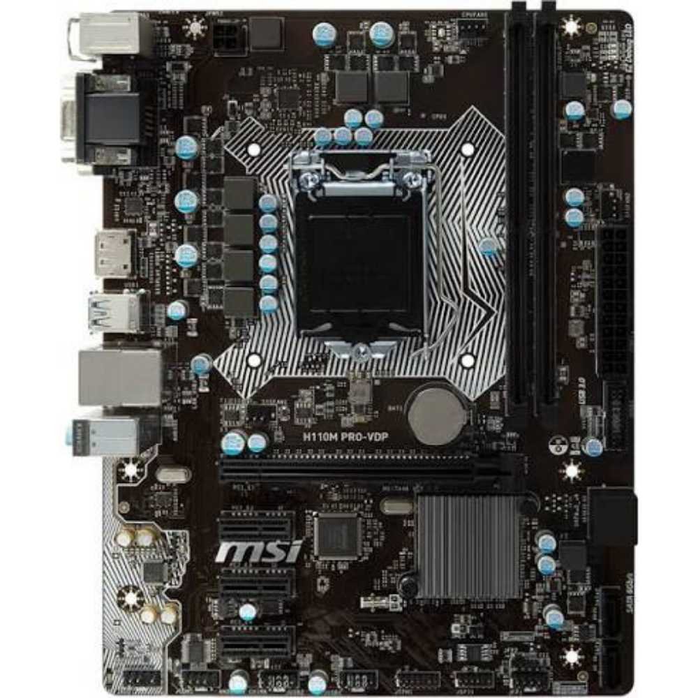 MSI H110M PRO-VDP Motherboard – Intel 6th/7th Gen, LGA1151, DDR4 RAM Support