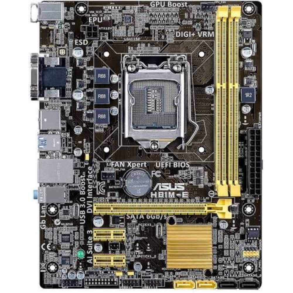 ASUS H81M-E Motherboard – Intel 4th Gen, LGA1150, DDR3 RAM Support