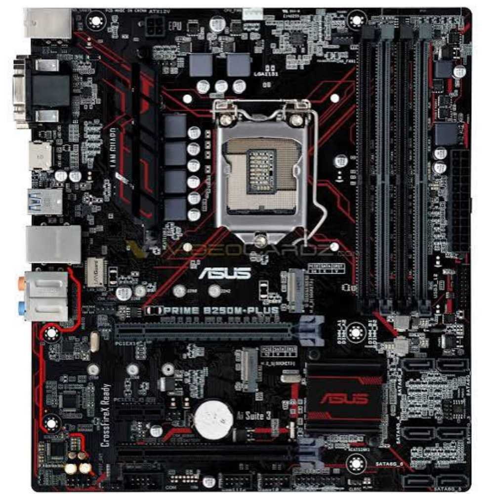 ASUS PRIME B250M-PLUS Motherboard – Intel 6th/7th Gen, LGA1151, DDR4 RAM Support